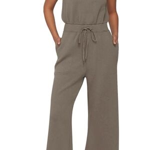 Elegant Taupe Jumpsuit